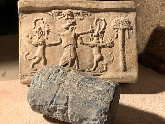 Mesopotamia / Persian cylinder seal & impression replica Achaemenid period