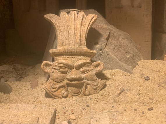 Egyptian art / sculpture - Bes amulet - Domestic protection god of childbirth, mothers