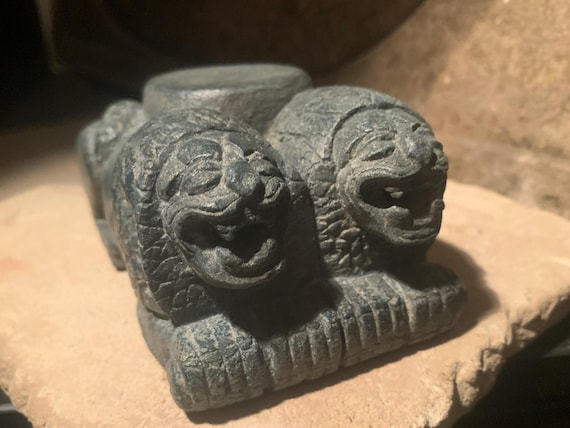 Hittite lion statue / sculpture - Palace column base - Tell Tayinat - Calneh