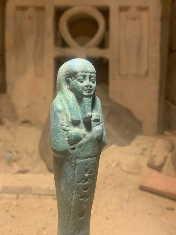 Egyptian statue Ushabti / Shabti mummy figure replica for work in the afterlife