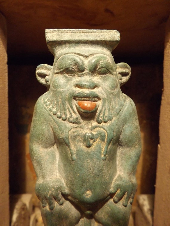 Egyptian - statue-sculpture - Bes-Domestic - protection god of childbirth and mothers