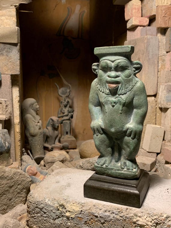 Egyptian - statue-sculpture - Bes-Domestic - protection god of childbirth and mothers