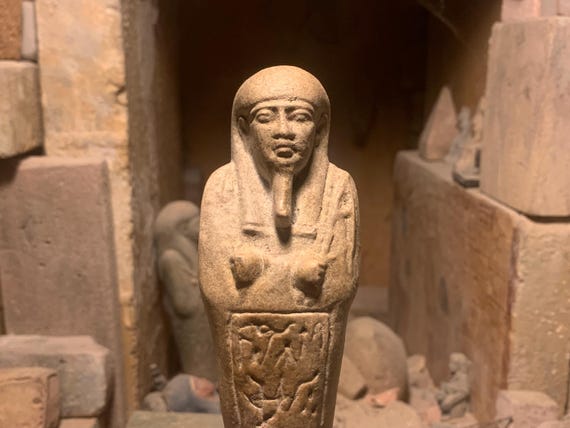Egyptian statue - Ushabti / Shabti replica. Third intermediate period.
