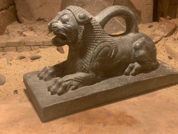 Persian Lion weight statue replica - Achaemenid period sculpture -  Persian art