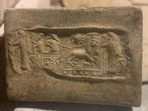 Mesopotamia - Chariot - Cylinder seal impression - Elamite invasion of Babylon