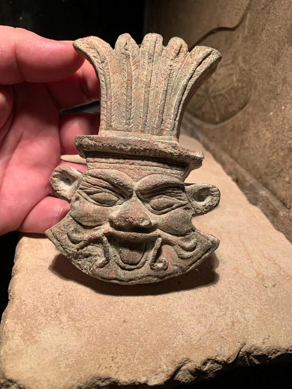 Egyptian art / sculpture - Bes amulet - Domestic protection god of childbirth, mothers