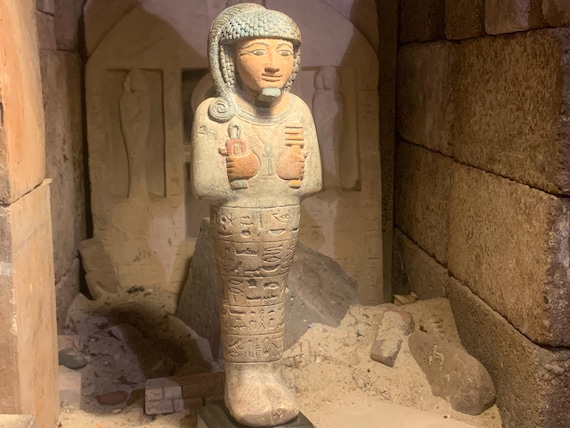 Egyptian statue Ushabti / Shabti figure of the Royal mystic - Prince Khaemwaset 19th dynasty - Son of Ramses the great