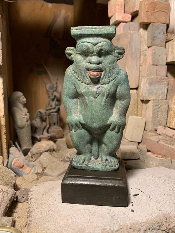 Egyptian - statue-sculpture - Bes-Domestic - protection god of childbirth and mothers