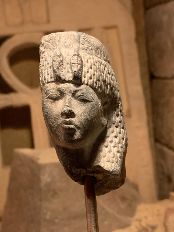 Egyptian statue / sculpture - Queen Tiye - 18th dynasty - Akhenaten's mother / Tut's Grandma