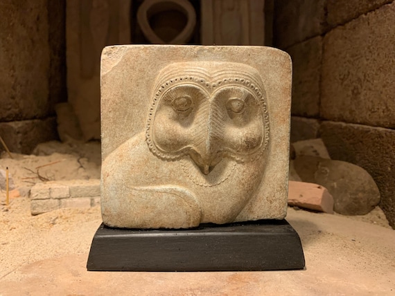 Egyptian Owl sculpture / relief carving - Ancient art replica