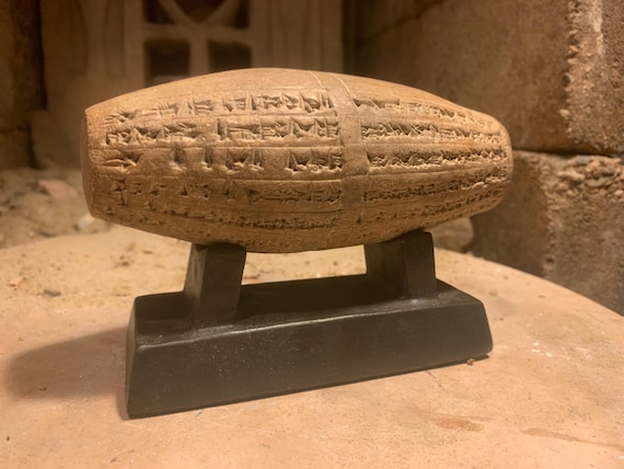 Mesopotamia - Babylon - Nebuchadnezzer II barrel cylinder Shamash temple replica