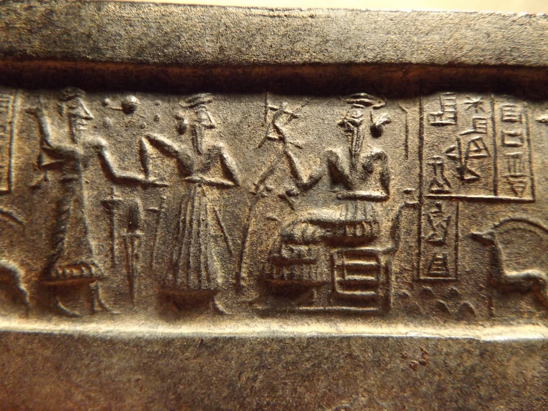 古代ギリシャ メノウ瑪瑙 刻 人物 印章 ドーム型シール 印材