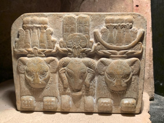 Egyptian / Nubian / Sudan art sculpture. Kingdom of Kush. Amun, Apedemak,Amesami