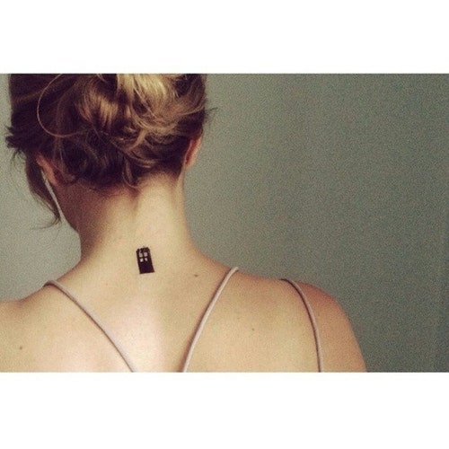 Set of 9 Doctor Who themed mini Temporary Transfer Tattoos: K9, Daleks, Tardis