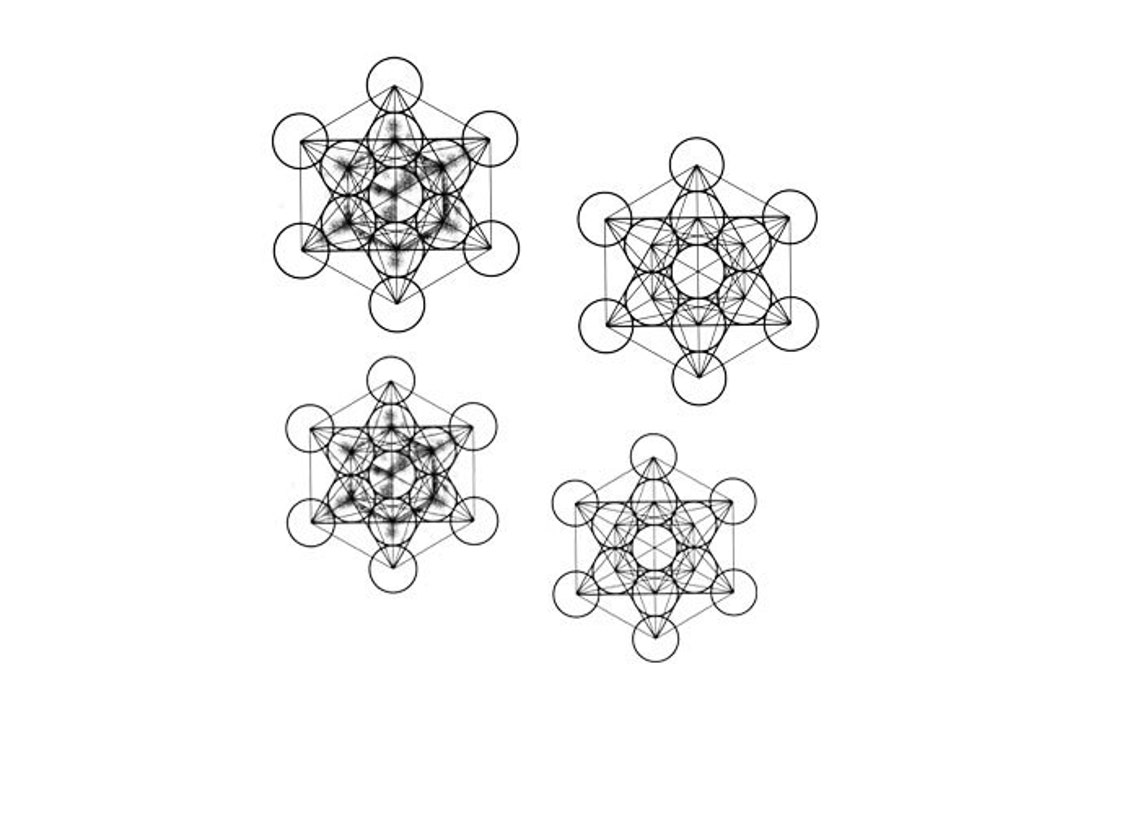 Temporäre Tattoos Metatrons Würfel Heiliger Stern Geometrie. Etsy