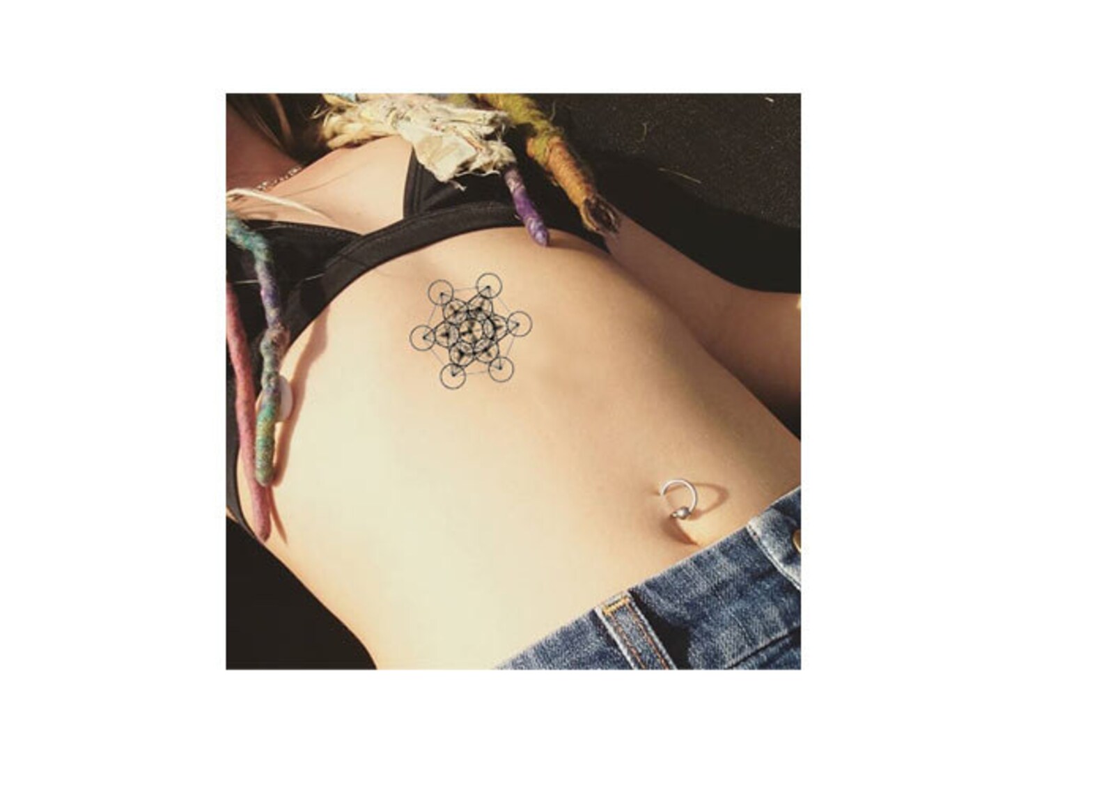 Temporäre Tattoos Metatrons Würfel Heiliger Stern Geometrie. Etsy