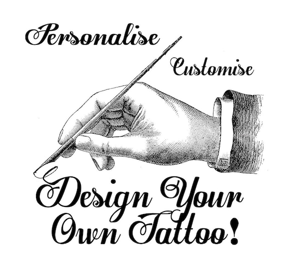 Design Your Own Custom Temporary Tattoomade From Your Own Image