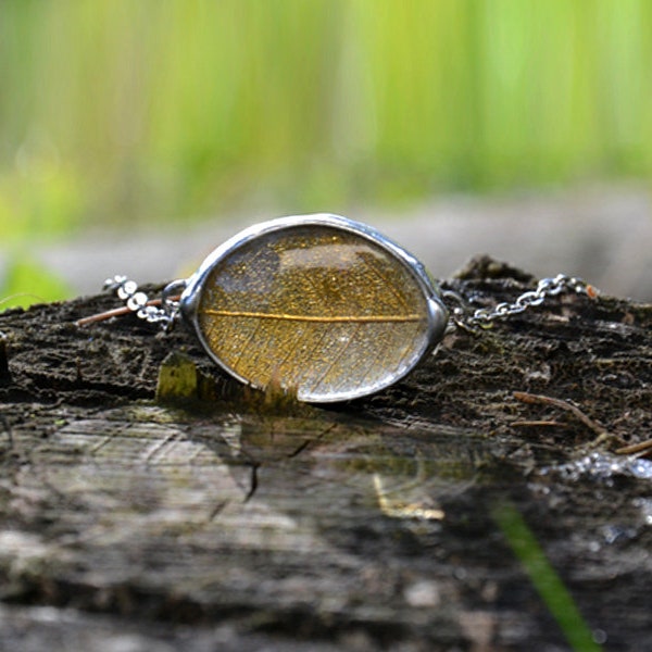 GOLD LEAF elegant unique terrarium bracelet delicate statement glass bracelet decorative silver bracelet shiny jewelry wedding bracelet