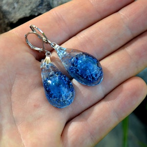 Summer, light, bohemian earrings, drop, earrings with mysterious glass, statement, colorful dangle earrings, boho style, prefect gift