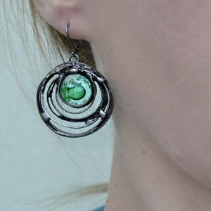 Boucles d'Oreilles Pendantes Style Bohême Baroque