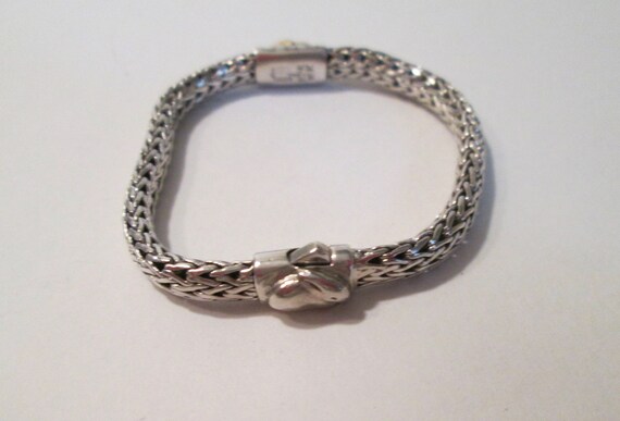 Sterling Silver and 18k gold Children's Bracelet - image 5