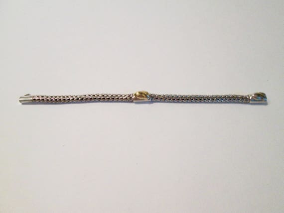 Sterling Silver and 18k gold Children's Bracelet - image 1