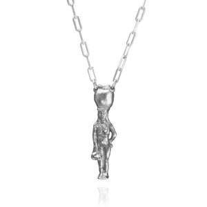 AQUARIUS 14K Gold Pendant on a Silver Necklace Zodiac jewelry Zodiac Necklace Astrology symbols Art Jewelry Hand made jewelry All Silver