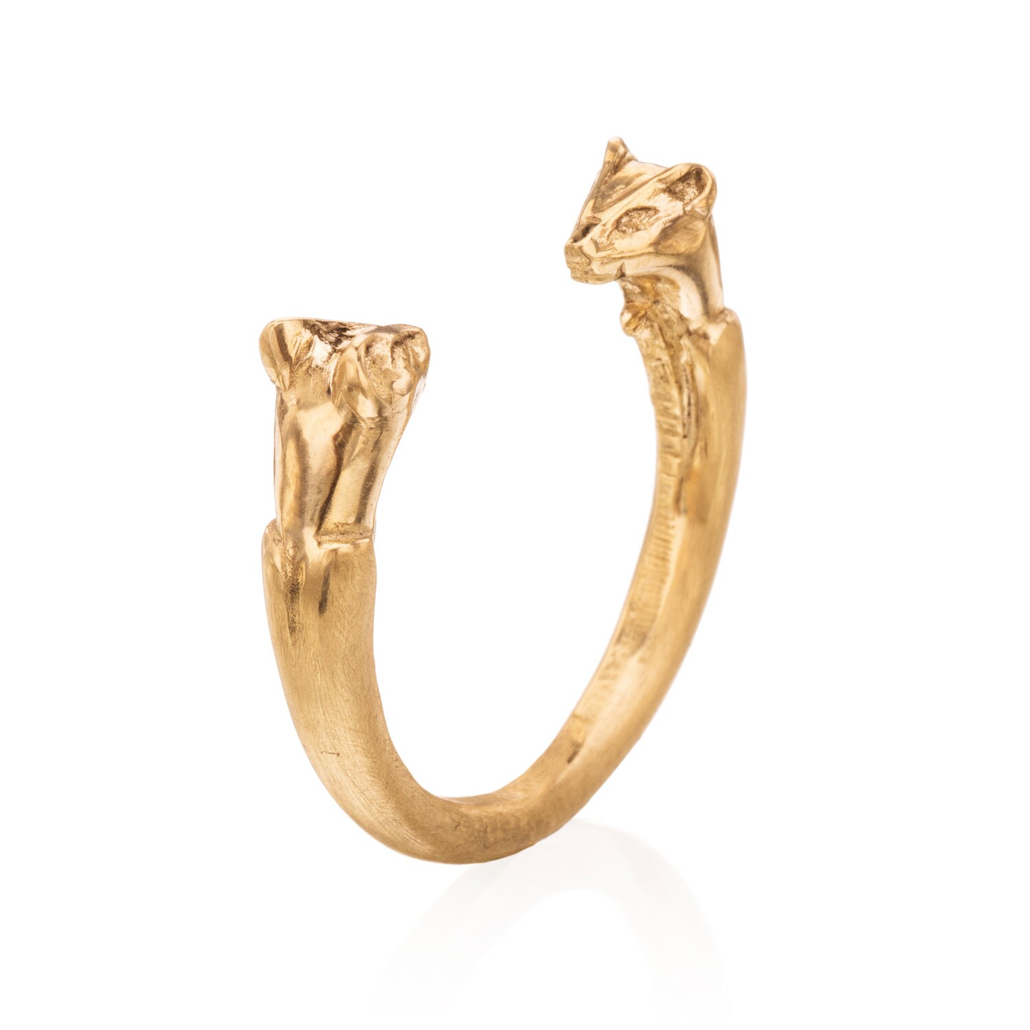 Gold Wild Cats Ring Sphynx Animal Ring Panther Lioness - Etsy