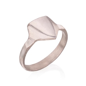 Silver Shield Ring - Unisex, Sterling Silver, Protection Ring, For Him, Signet Ring, Armor Ring, Knight Ring, Order, Handmade, Super Man