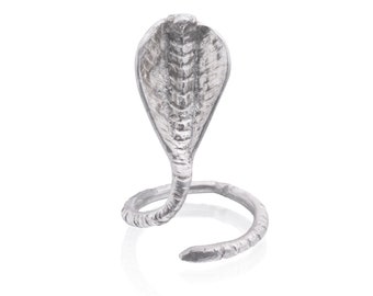 Silver Cobra Ring - Snake Ring, Animal Ring, Statement Ring, Unique, Cobra Ring, Nature Jewelry, Snake Jewelry, Kundalini, Egyptian jewelry