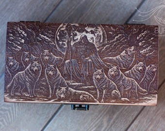 Wolf themed Keepsake Box: Dark Fantasy Style Jewelry Gift Box