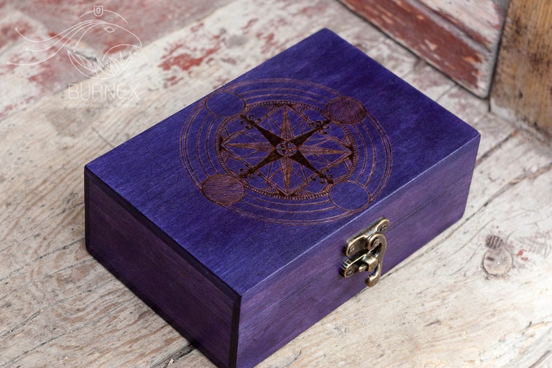 Tarot Pattern Box Custom Tarot Boxes - Different Pictures and Colors for Example - Etsy