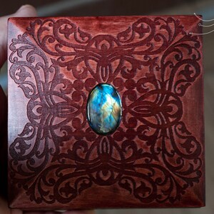 Wooden beautiful vintage jewelry box custom keepsake box box for rings image 3