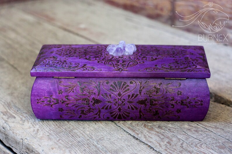 Wooden Vintage Jewelry Box Custom Beautiful Stylish Box Etsy