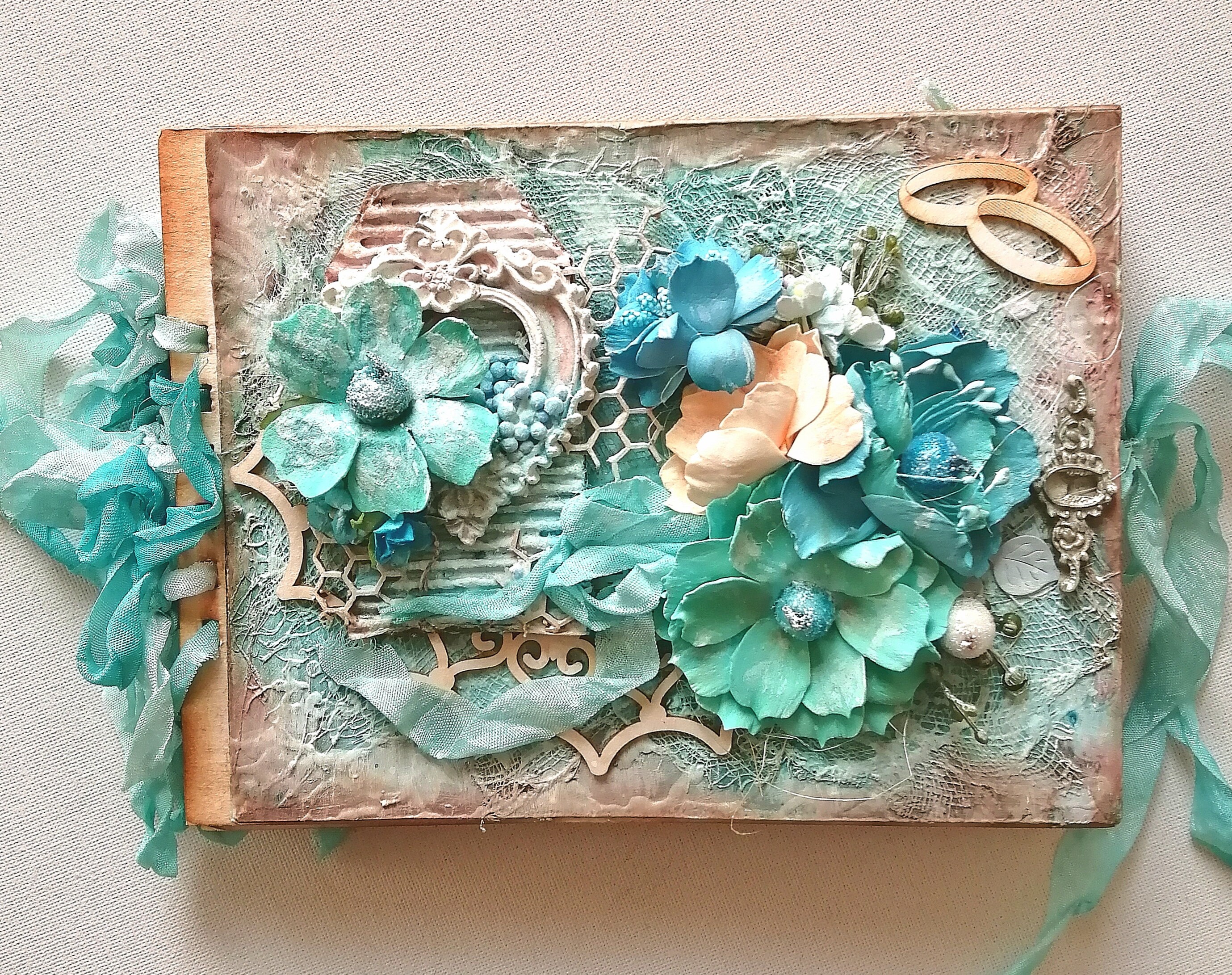 Wedding Album Mixed Media Album Wedding Keepsake Wedding Etsy Ireland