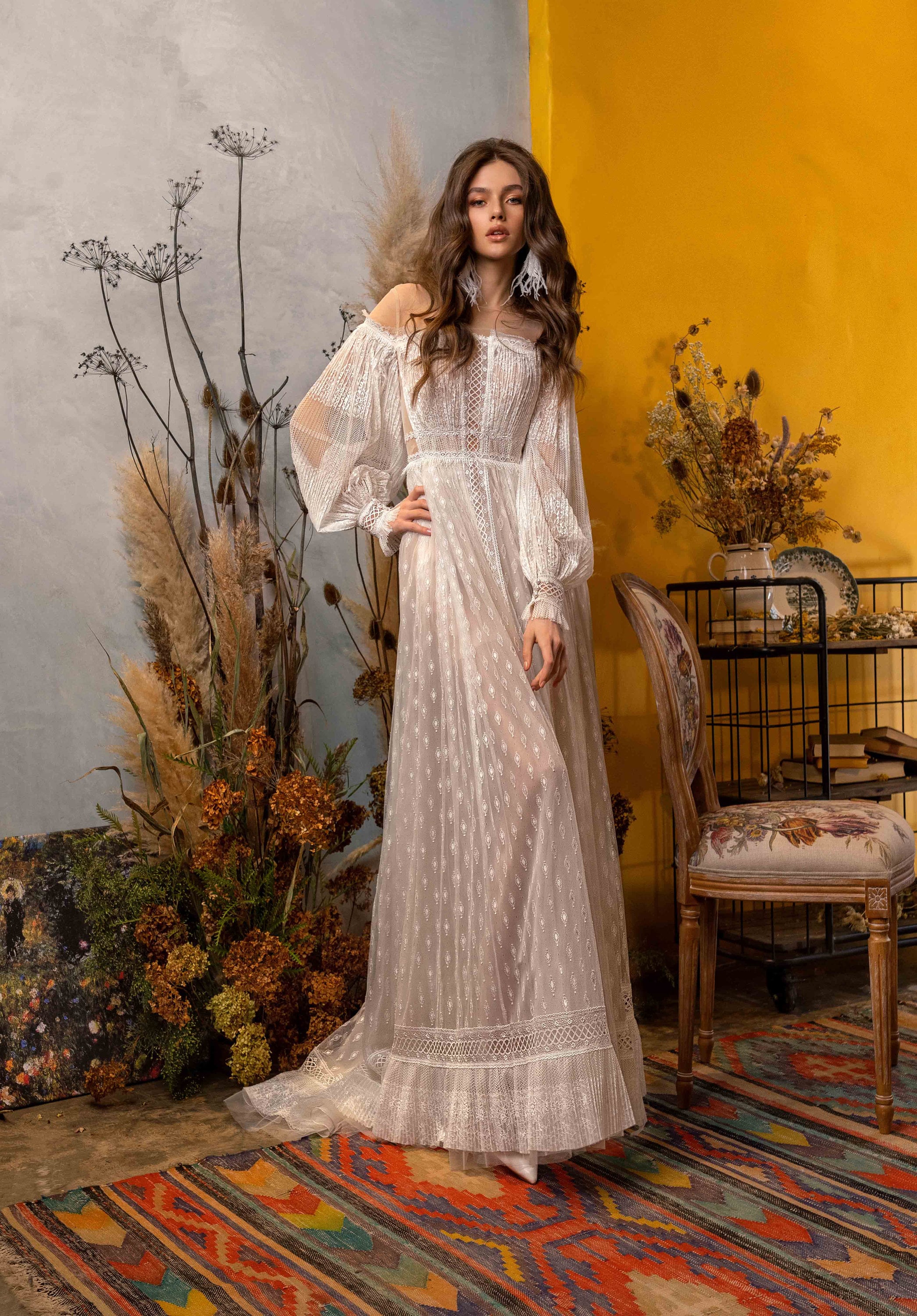 Bohemian Wedding Gown From Soft Lace ...