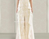 Wedding Dress Designer Aristocratic gown from shiffon and Italian lace Made to your order