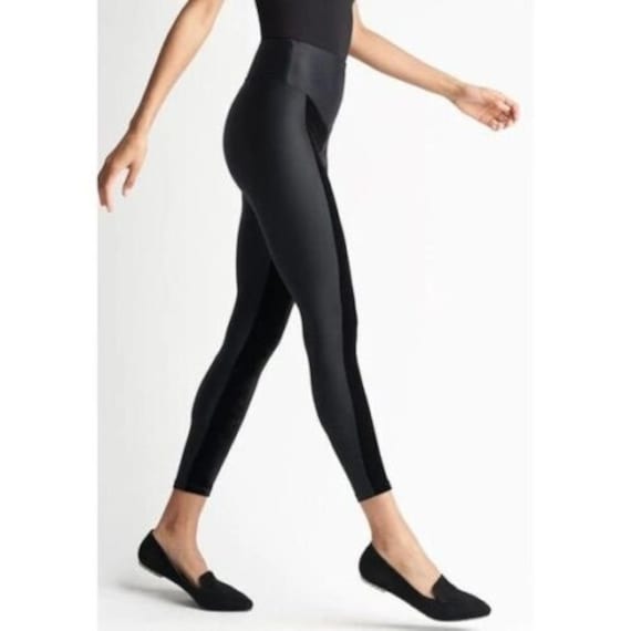 Yummie Signature Waistband Shaping Leggings With Velvet Front Panel 