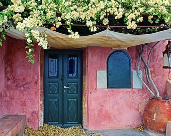 Oia, Santorini, Greek Island Photography -Home entrance in Oia, Fine Art Photograph