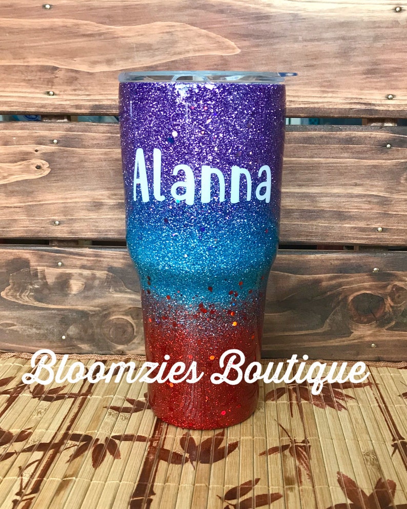 Custom Glitter Tumbler 30oz