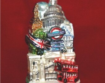 London Ornament - Personalized London Christmas Ornament - by Russell Rhodes Ornaments GOKAC4134