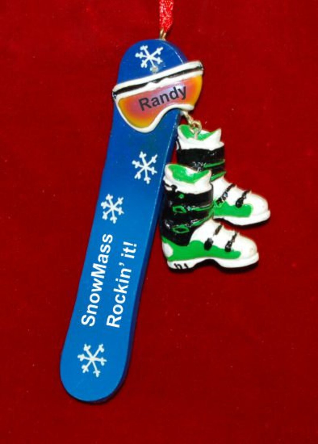 Skate and Snowboard Bear Ornament (Set of 4)