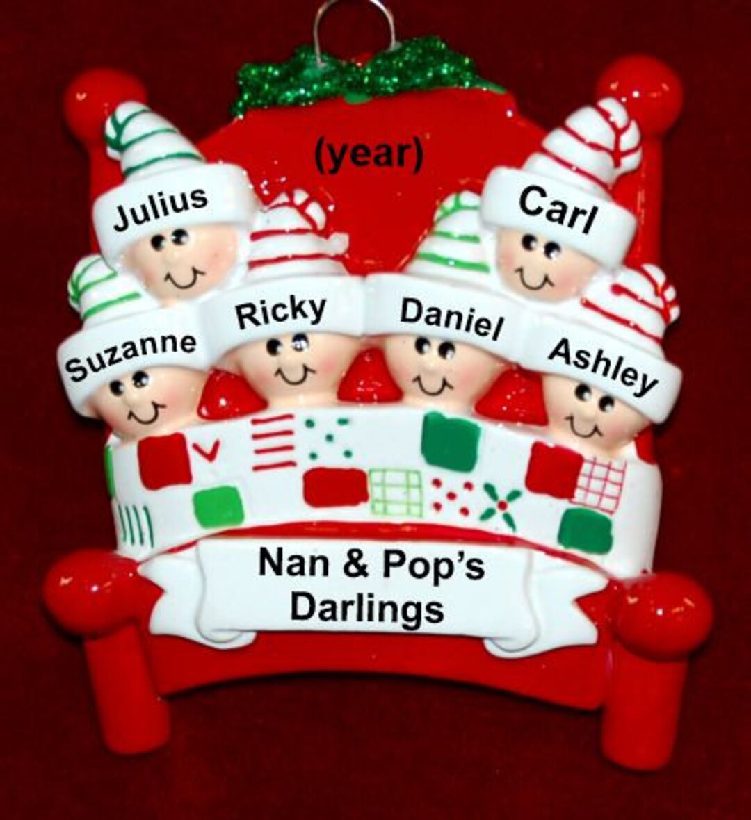Personalized Grandparents Christmas Fun 6 Grandkids Warm & Etsy