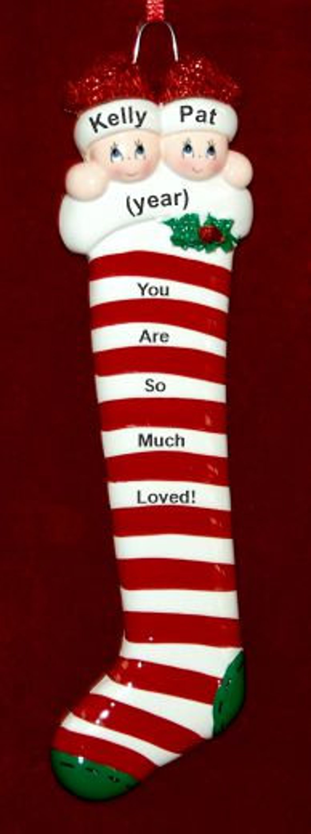Personalized Grandparents Christmas Ornament Long Winter Etsy