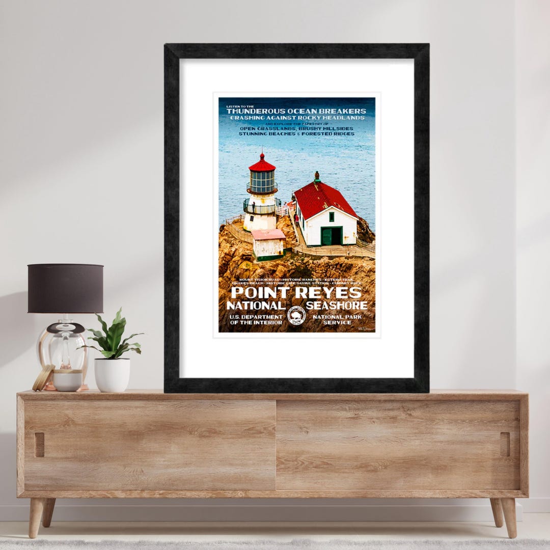 Point Reyes Poster Point Reyes National Seashore Poster, Vintage Wpa-inspired Artwork - Etsy