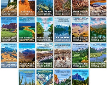 National Park Postcards (Series A)