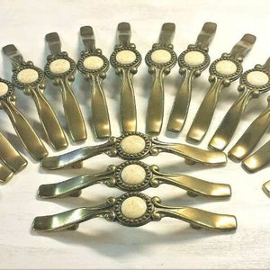 20 cajones de gabinete tira de latón antiguo vintage maneja | Etsy