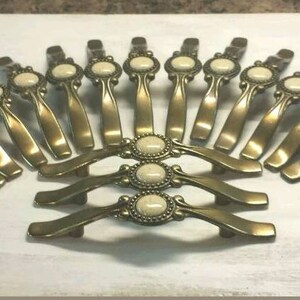 20 cajones de gabinete tira de latón antiguo vintage maneja | Etsy