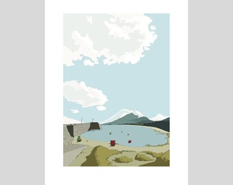 Croagh Patrick print , County Mayo art print, West coast Ireland, fine art Irish wall print, Irish landscape print