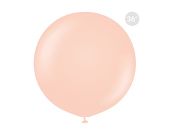 Jumbo Matte Peach Blush Latex Balloon 36-inch, Giant Birthday Balloon, Bridal Shower Balloon, Pastel Blush Balloon, Baby Girl Shower Balloon